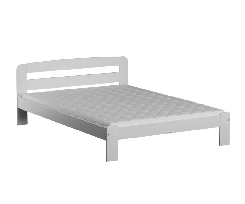 Posteľ borovica Marcelína 120x200 masív biela