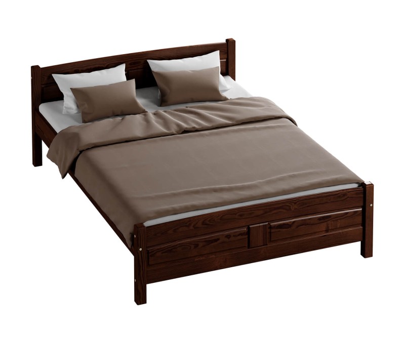 Posteľ borovica Květa 160x200 orech