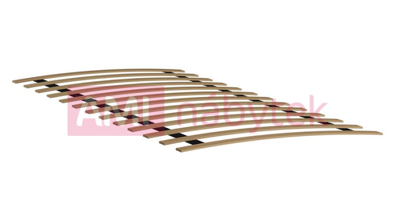 Elastický dřevěný rošt 13 lamel 80x200