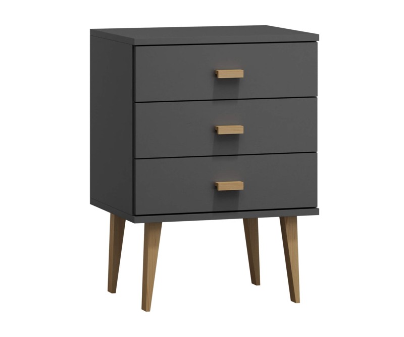 Komoda č1 šířka 60 cm 3š Venuci šedá