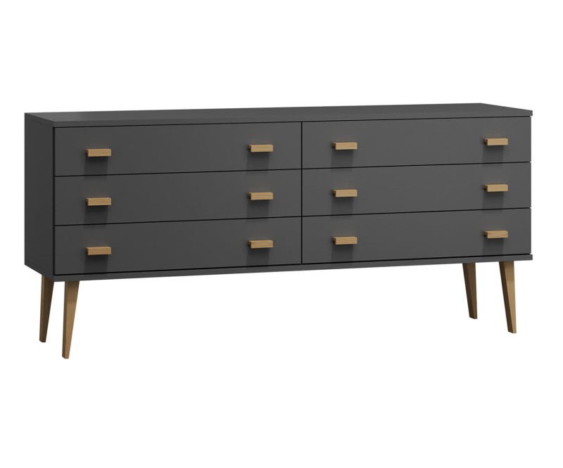 Komoda č2 šířka 160 cm 3š Venuci šedá