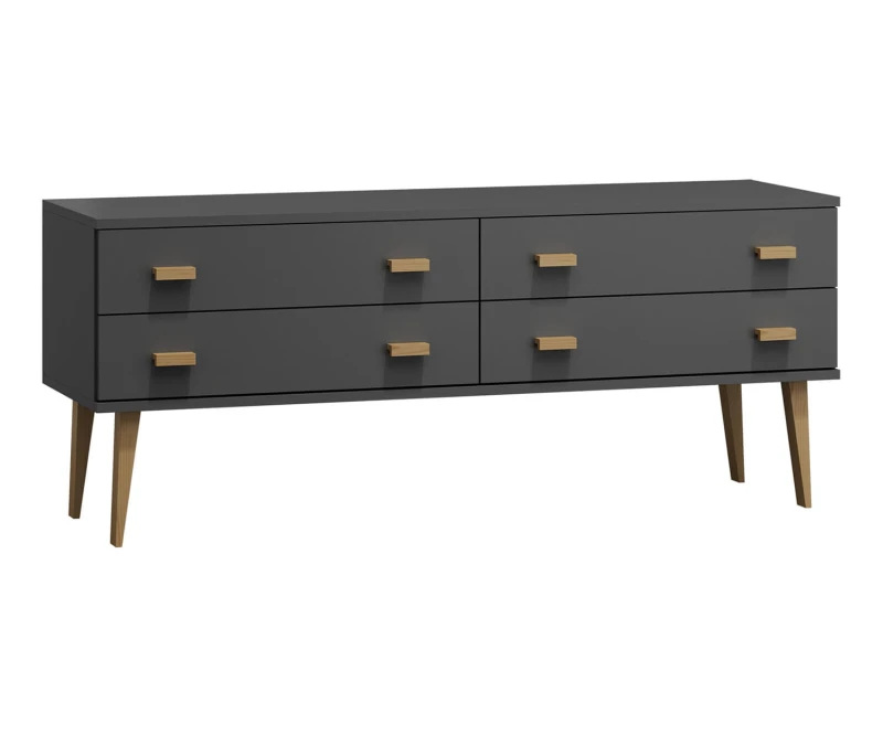 Komoda č2 šířka 140 cm 2š Venuci šedá