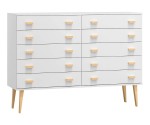 Komoda č2 šířka 120 cm 5š Venuci bílý
