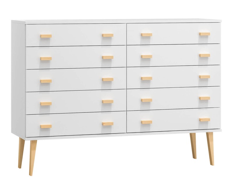 Komoda č2 šířka 120 cm 5š Venuci bílý