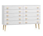 Komoda č2 šířka 160 cm 5š Venuci bílý
