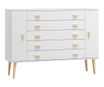 Komoda č3 šířka 160 cm 5š Venuci bílý