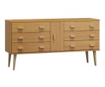 Komoda č4 šířka 140 cm 3š Venuci olše