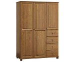 Skříň dub 3Dč4 šířka 120
