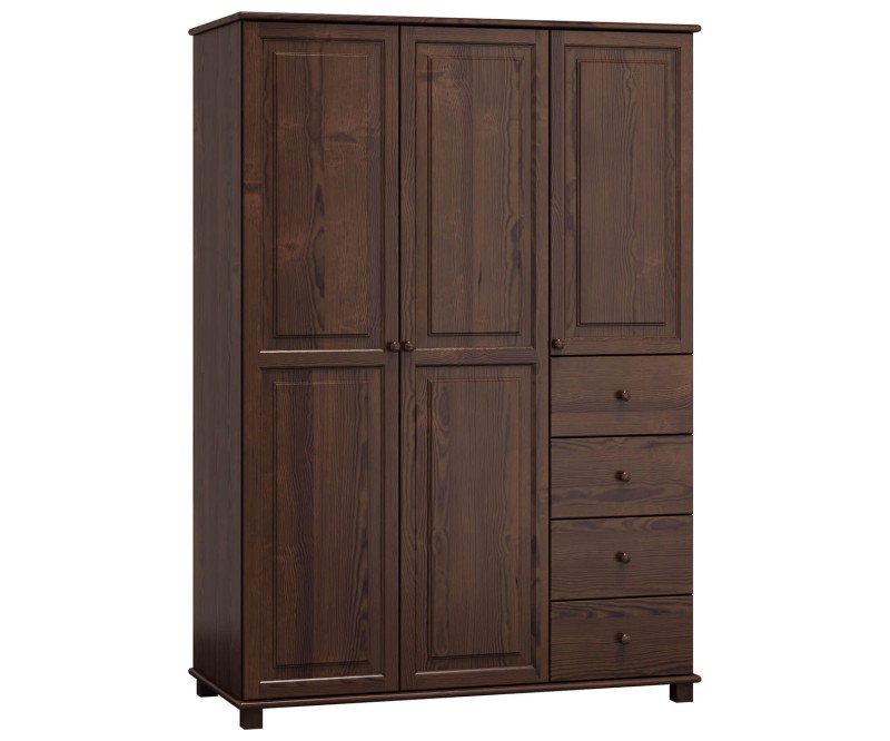 Skříň ořech 3Dč4 šířka 133