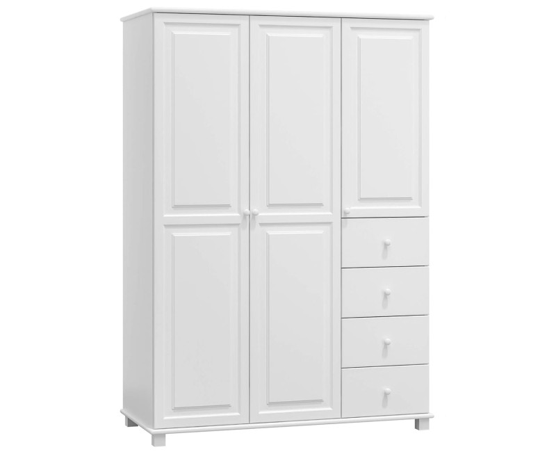 Skříň borovice biela 3Dč4 šířka 120