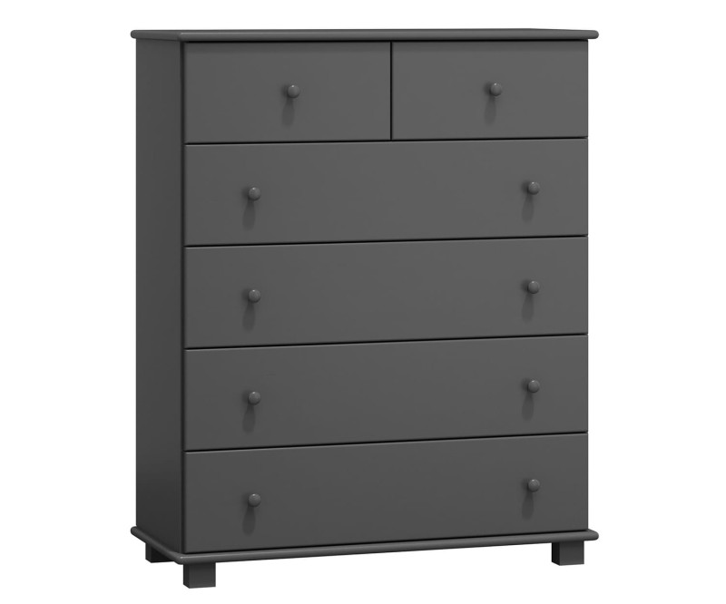 Komoda borovice šedá č10 hloubka 47