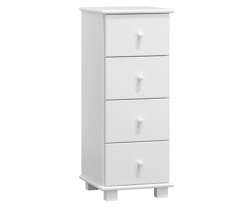 Komoda borovice biela č33 hloubka 47 šuplíky