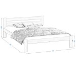 Posteľ orech Akio VitBed 140x200cm