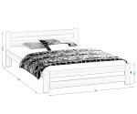 Posteľ orech Eureka VitBed 140x200cm