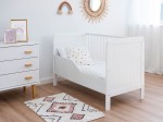 Detská postieľka BABY MAGIC 60x120cm masív biely