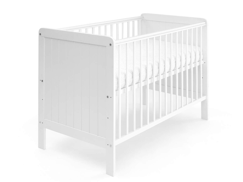Detská postieľka BABY MAGIC 60x120cm masív biely