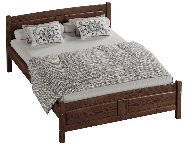 Posteľ borovica Květa 120x200 orech