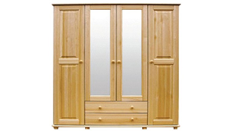 Skříň borovice šedá 4Dč1 šířka 180