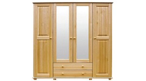 Šatní skříň 4Dč1 šířka 160 bílá