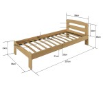 Posteľ jelša Marcelína 90x200