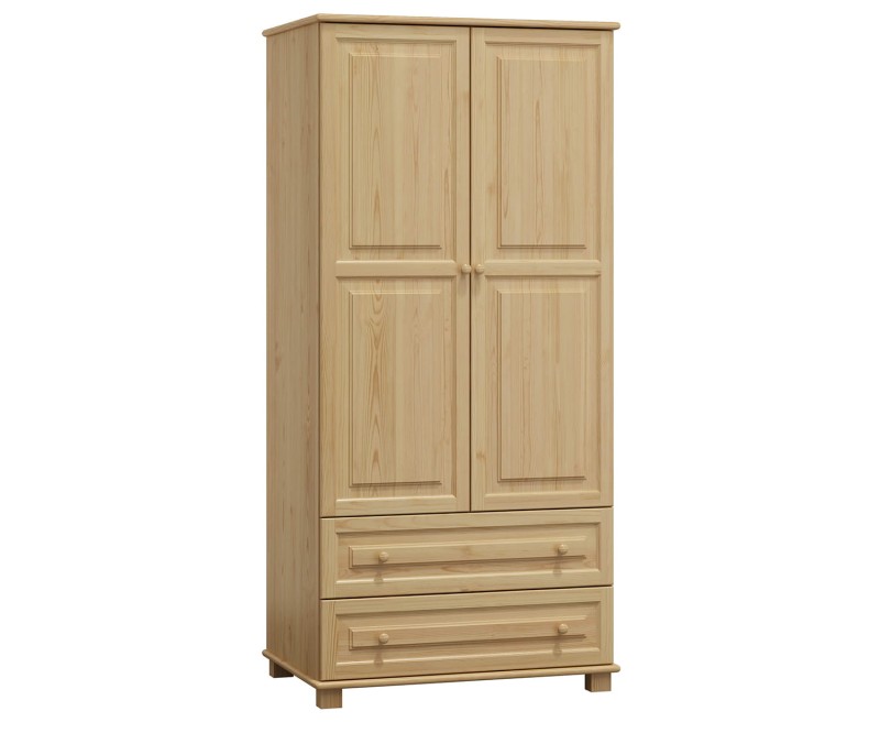 Skříň borovice 2Dč4 šířka 80 věšák/police