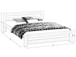 Postel dub Eureka VitBed 120x200cm + Matrace Niobé 120x200