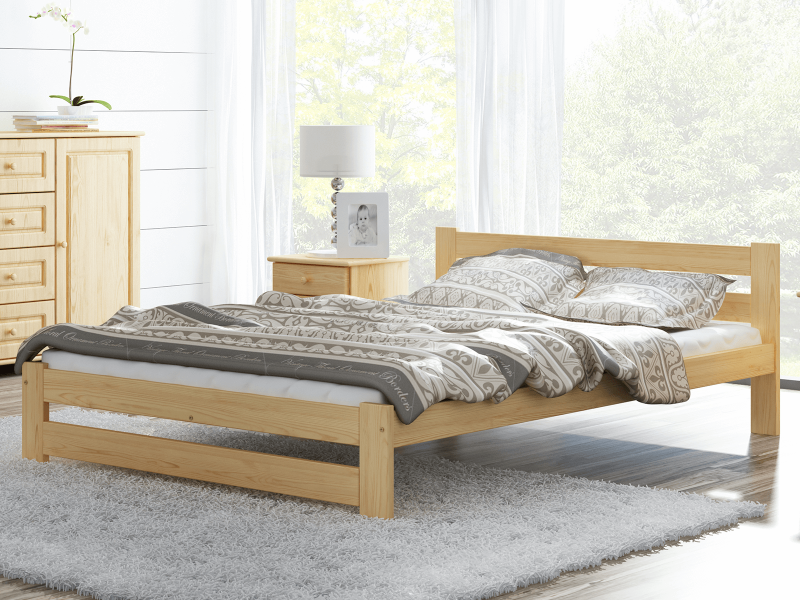 Postel borovice Eureka VitBed 140x200cm + Matrace Niobé 140x200