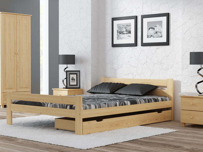Postel borovice Kenta VitBed 160x200cm + Matrace Kassandra 160x200cm