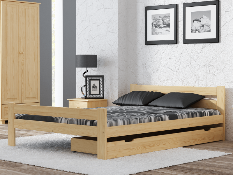 Posteľ borovica nie je lakovaná Kenta VitBed 160x200cm