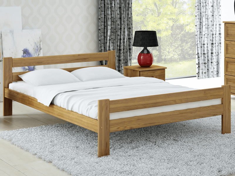 Postel dub Kenta VitBed 120x200cm + Matrace Kassandra 120x200cm