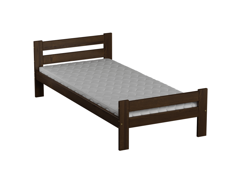 Postel ořech Kenta VitBed 90x200cm + Matrace Kassandra 90x200cm