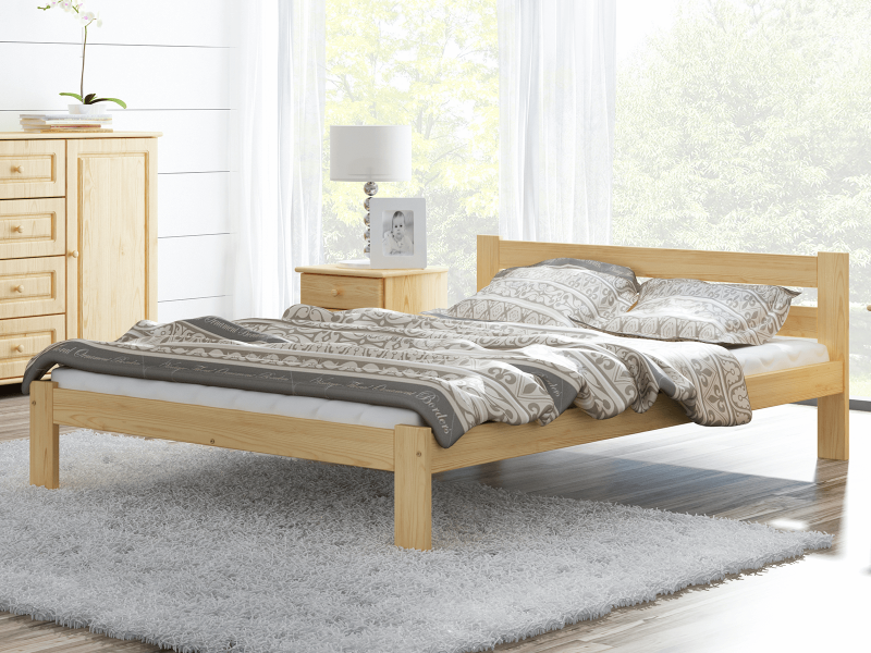 Posteľ borovica  nie je lakovaná Akio VitBed 180x200cm