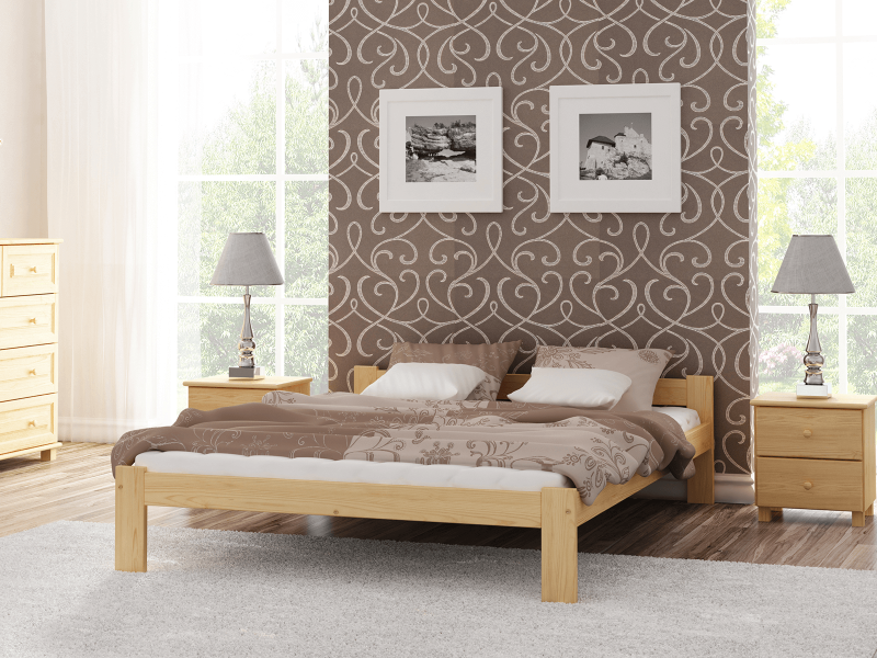 Postel borovice Isao VitBed 120x200cm + Matrace Heka 120x200