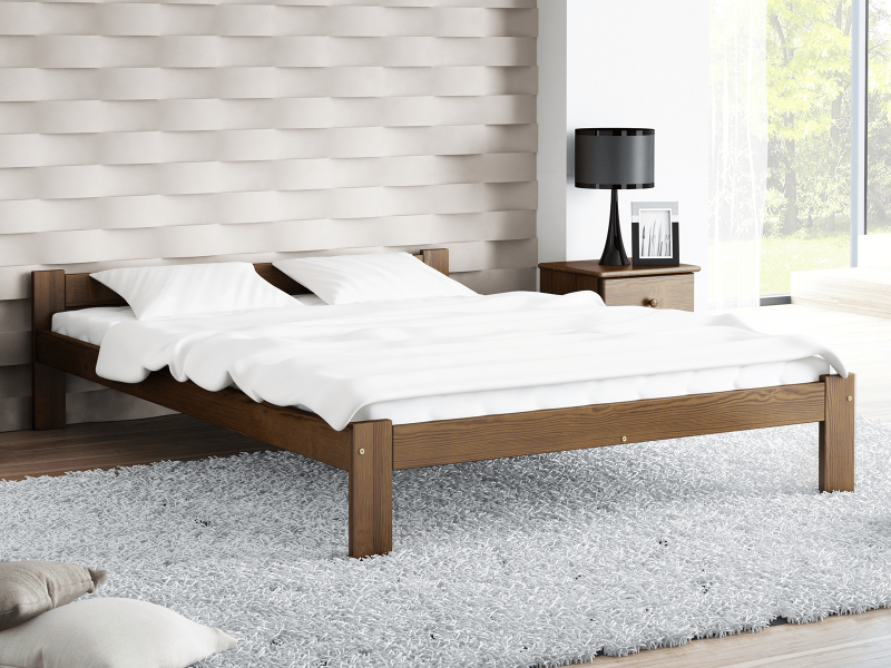 Postel ořech Isao VitBed 120x200cm + Matrace Heka 120x200