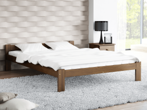 Postel ořech Isao VitBed 140x200cm + Matrace Heka 140x200