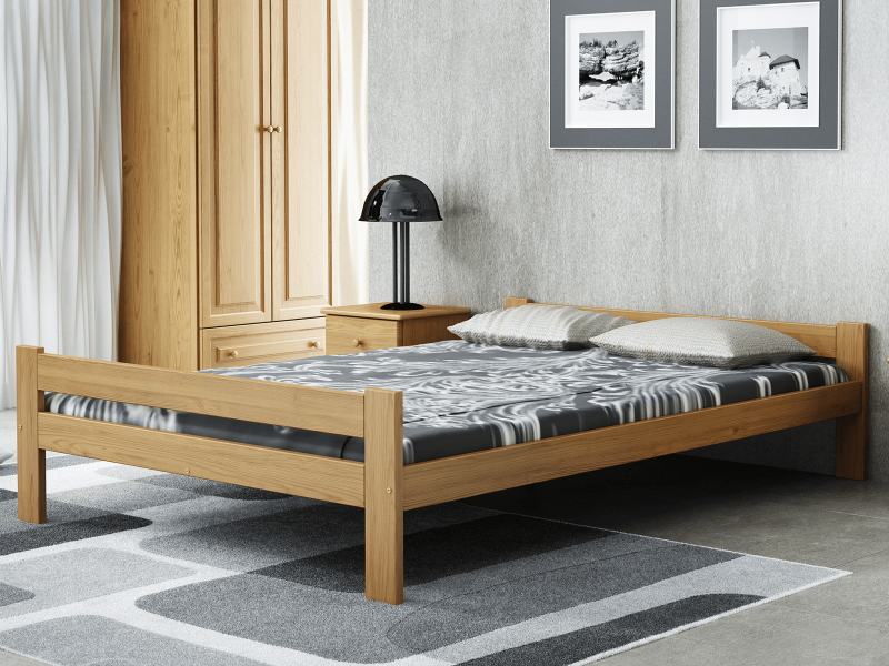 Postel dub Fumi VitBed 140x200cm + Matrace Kassandra 140x200cm