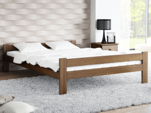 Postel ořech Fumi VitBed 120x200cm + Matrace Kassandra 120x200cm