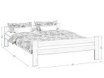 Postel borovice Fumi VitBed 120x200cm + Matrace Kassandra 120x200cm