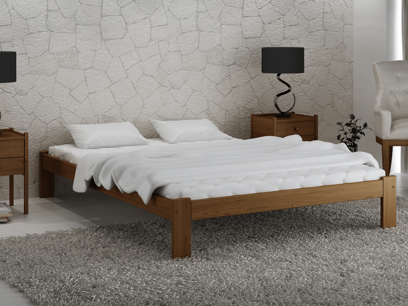 Postel dub Anzu VitBed 140x200cm + Matrace Karatos 140x200cm