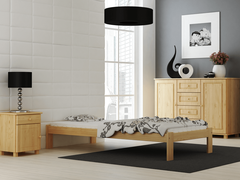 Postel borovice Anzu VitBed 90x200cm + Matrace Karatos 90x200cm