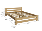 Posteľ dub Eureka VitBed 120x200cm