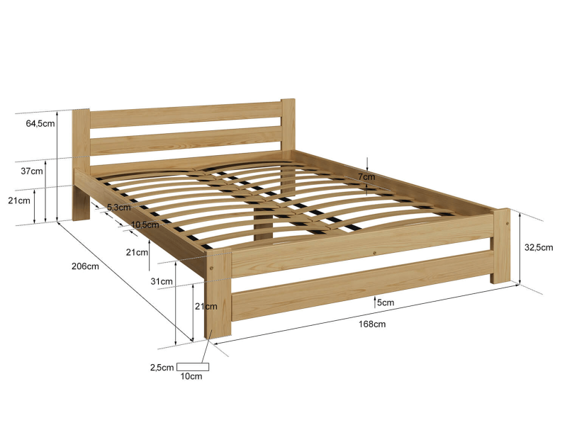 Posteľ dub Eureka VitBed 160x200cm