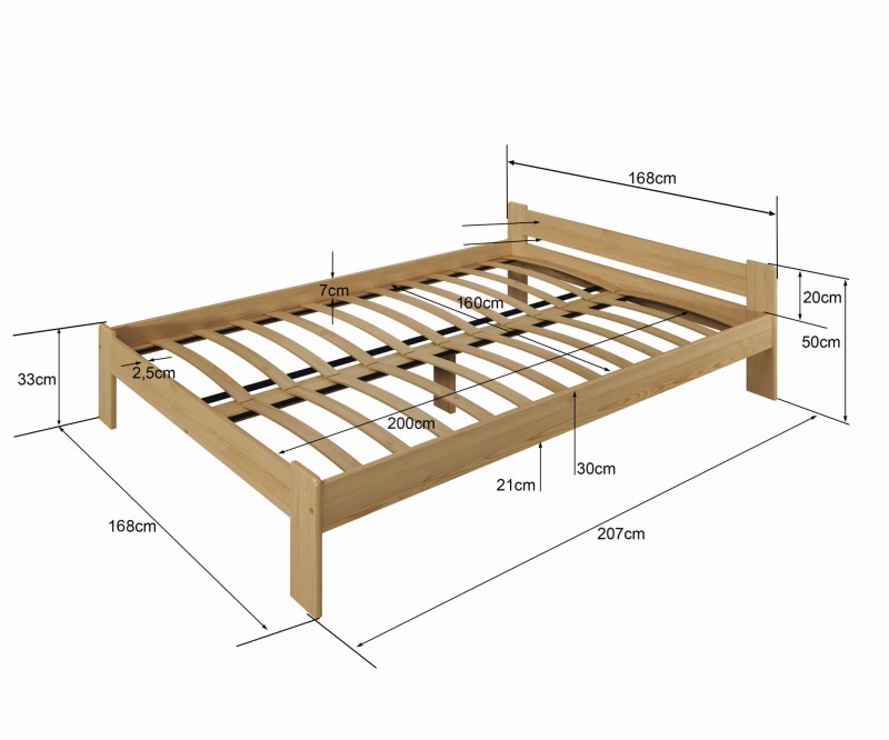 Posteľ dub Jasněna 160x200
