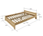 Posteľ orech Euro 120x200