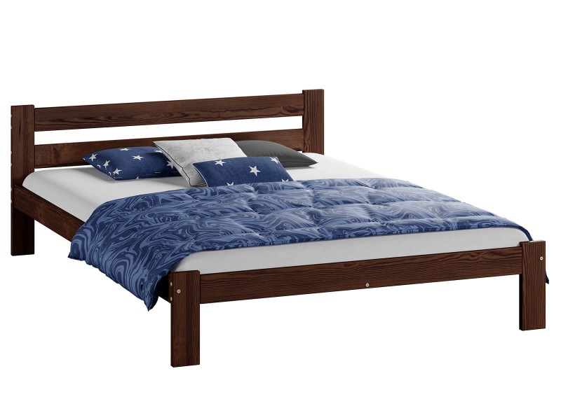 Postel ořech Akio VitBed 120x200cm + Matrace Heka 120x200