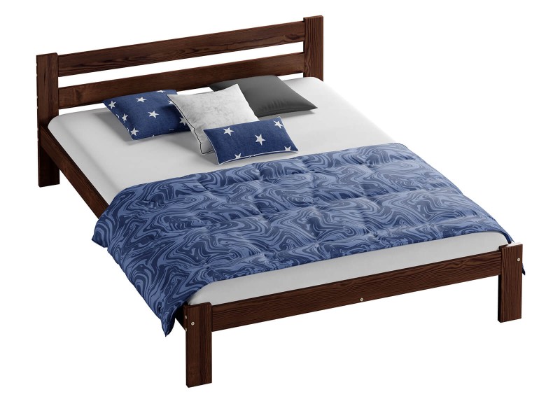 Postel ořech Akio VitBed 140x200cm + Matrace Heka 140x200