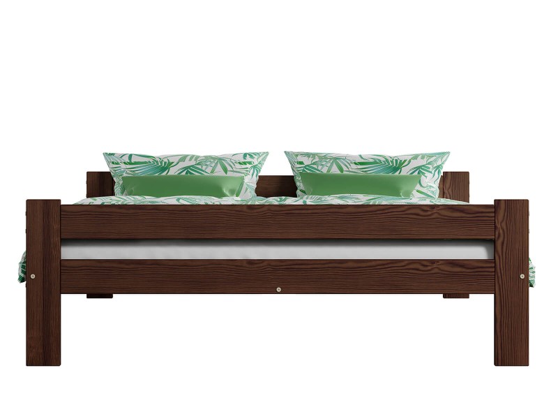 Postel ořech Fumi VitBed 120x200cm + Matrace Kassandra 120x200cm