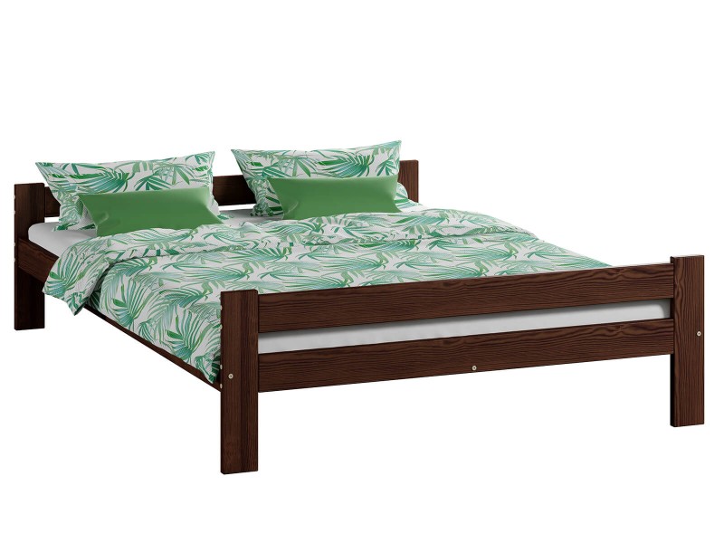 Postel ořech Fumi VitBed 140x200cm + Matrace Kassandra 140x200cm