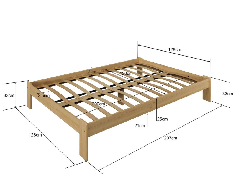 Posteľ orech Adéla 120x200cm
