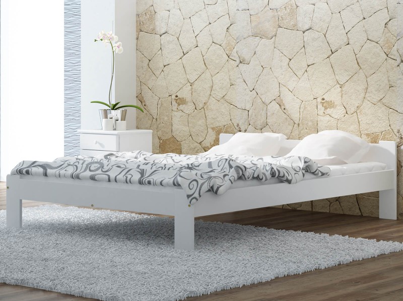 Posteľ Jasněna  120x200 - masív borovica biela